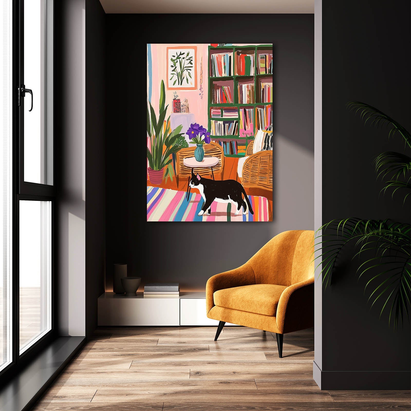 Colorful Haven Cat Wall Art