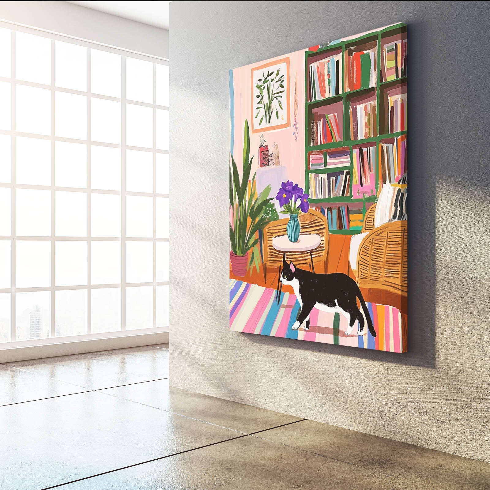 Colorful Haven Cat Wall Art