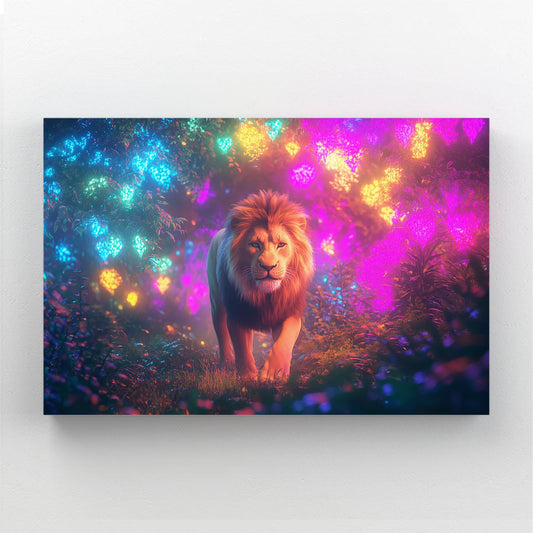 Colorful Lion Art