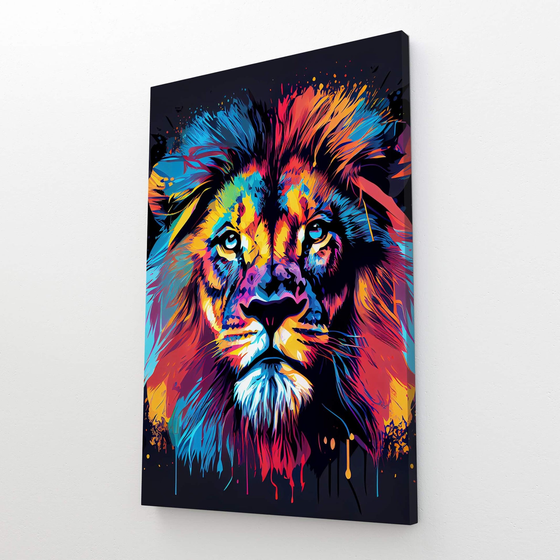 Colorful Lion Canvas