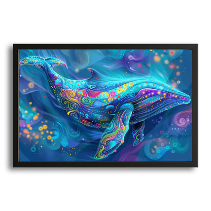 Colorful Mystical Whale Art