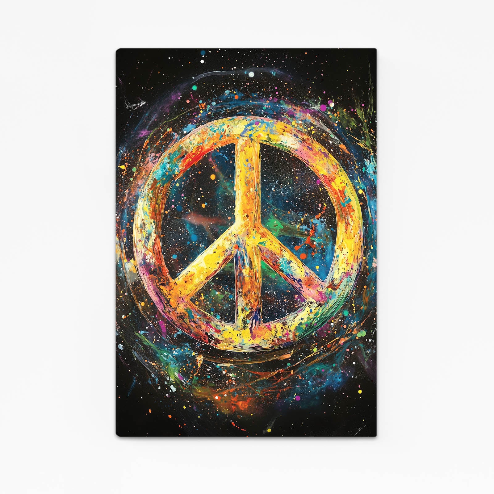 Colorful Peace Sign Canvas – colorful peace sign peace canvas print