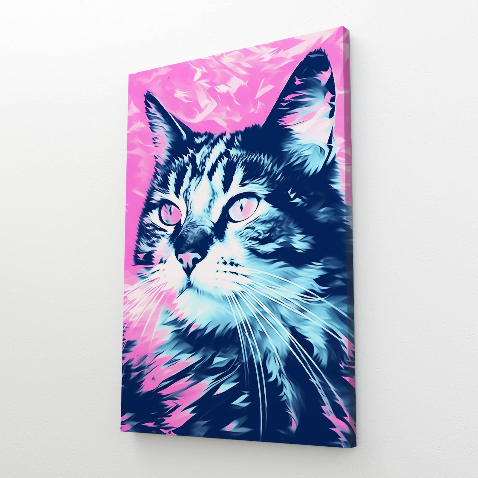 Colorful Pop Wall Art Cat