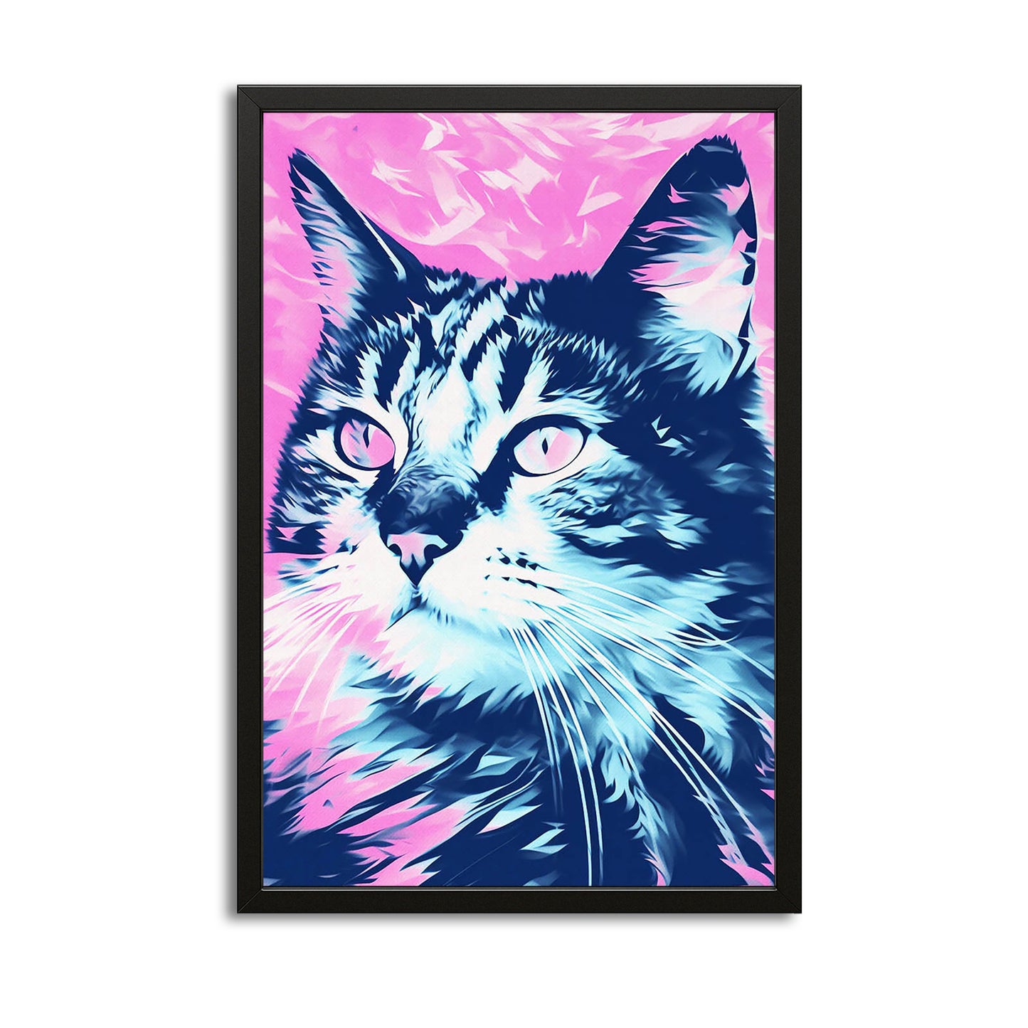 Colorful Pop Wall Art Cat