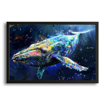 Colorful Space Whale Art
