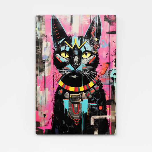 Colorful Style Cat Wall Art