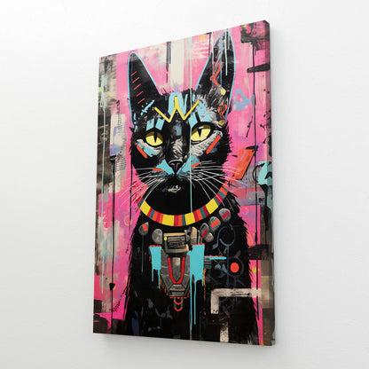 Colorful Style Cat Wall Art