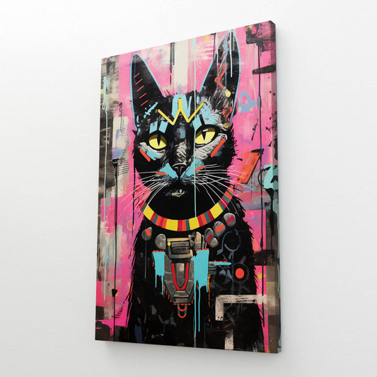 Colorful Style Cat Wall Art