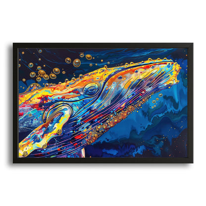Colorful Whale Art Vibrant