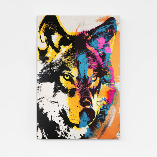 Colorful Wolf Art