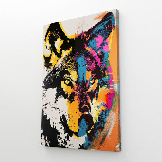 Colorful Wolf Art