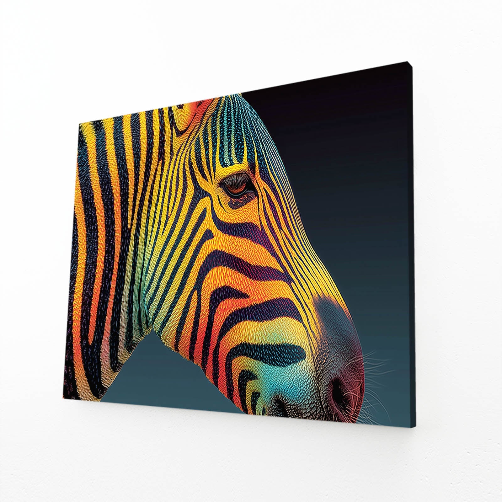 Colorful Zebra Art – colorful canvas print
