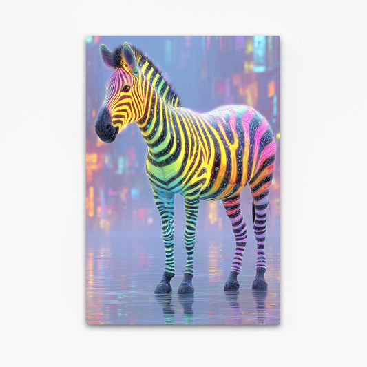 Colorful Zebra Artwork – colorful canvas print