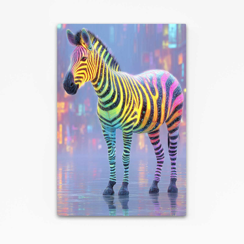 Colorful Zebra Artwork – colorful canvas print