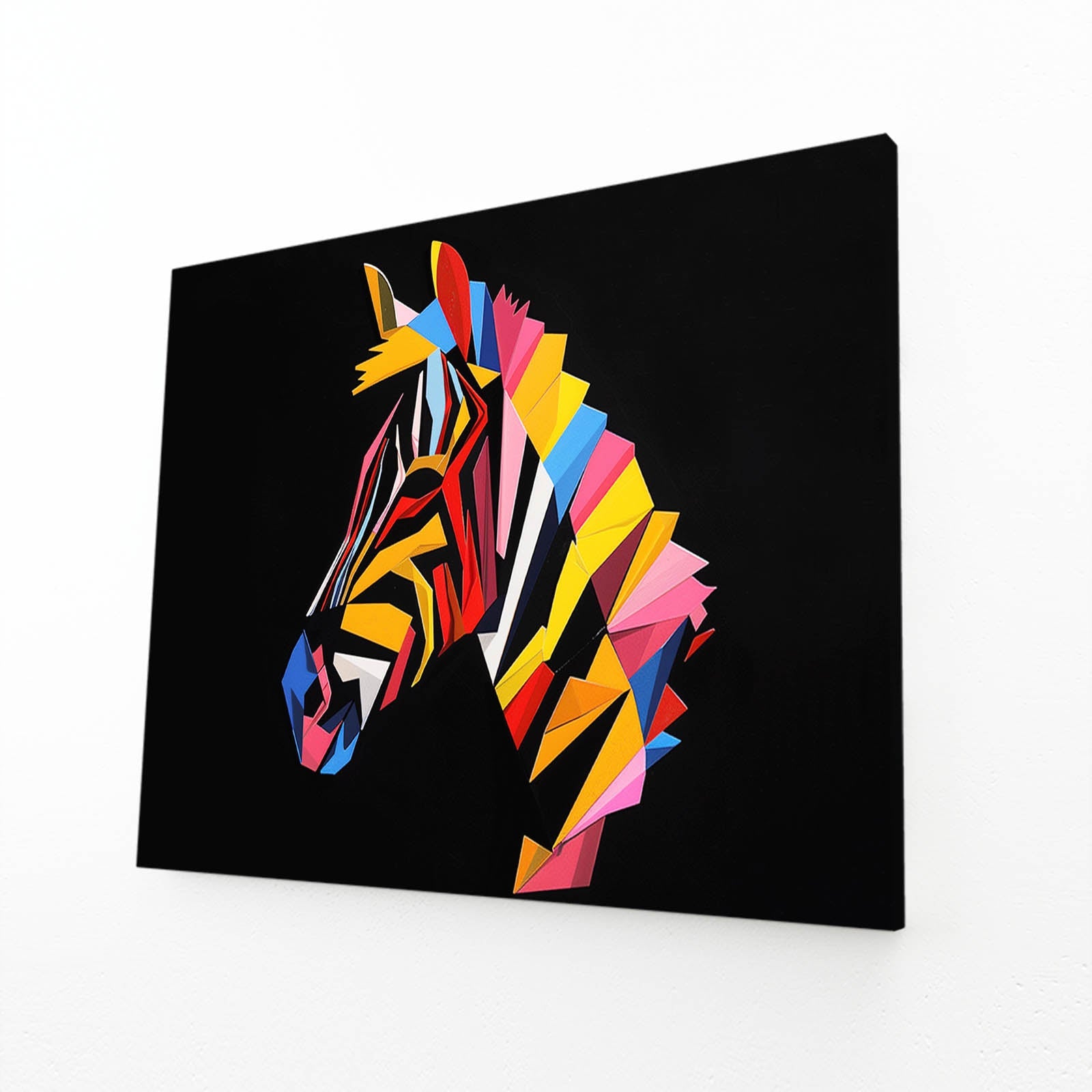 Colorful Zebra Canvas – colorful canvas print