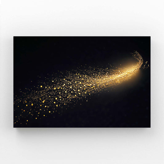 Comet Dust Trail Gold Wall Decor – comet dust trail gold canvas print