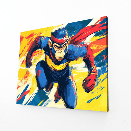 Comic Hero Dash Monkey Canvas – comic hero dash monkey canvas print