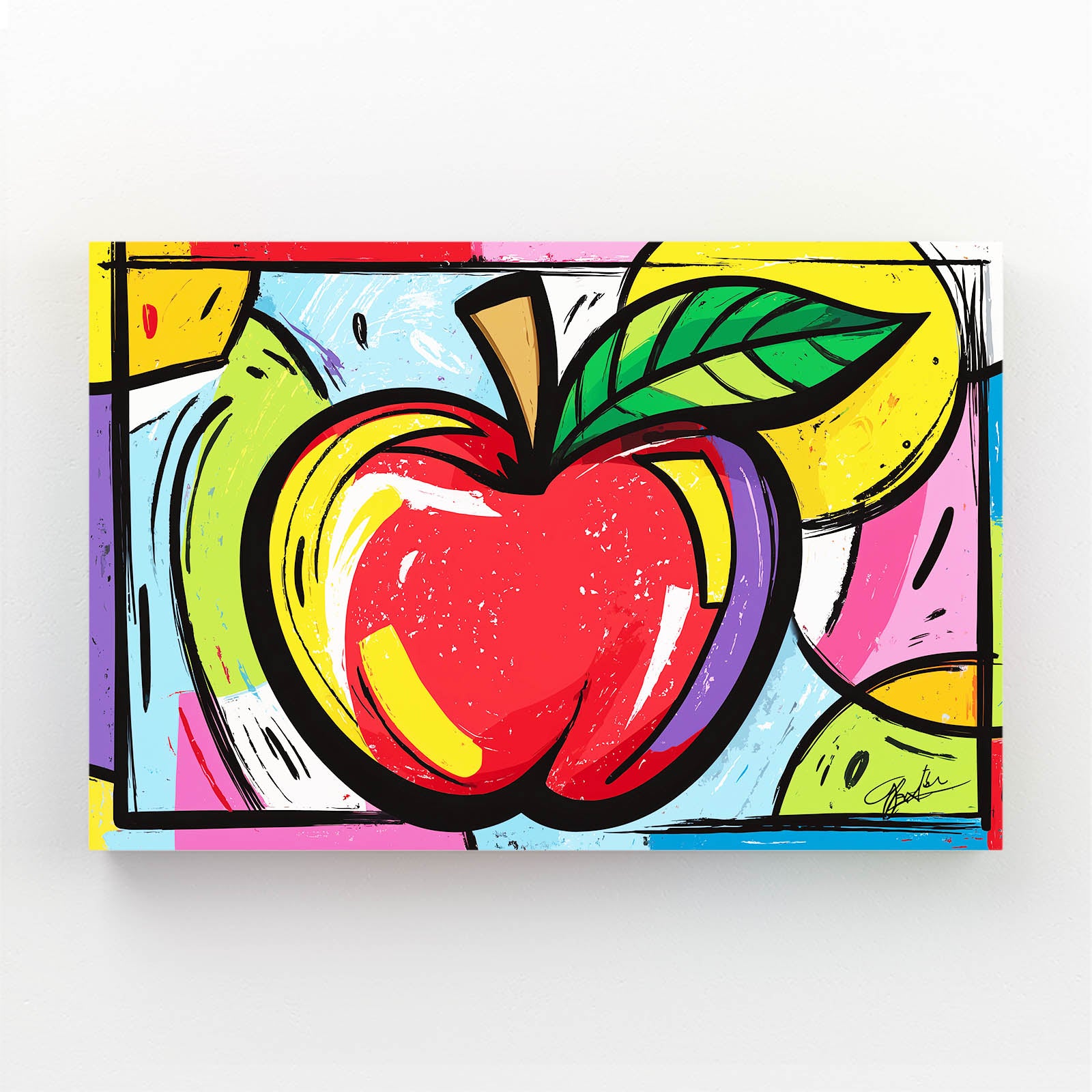 Comic Pop Burst Apple Canvas – comic pop burst apple canvas print