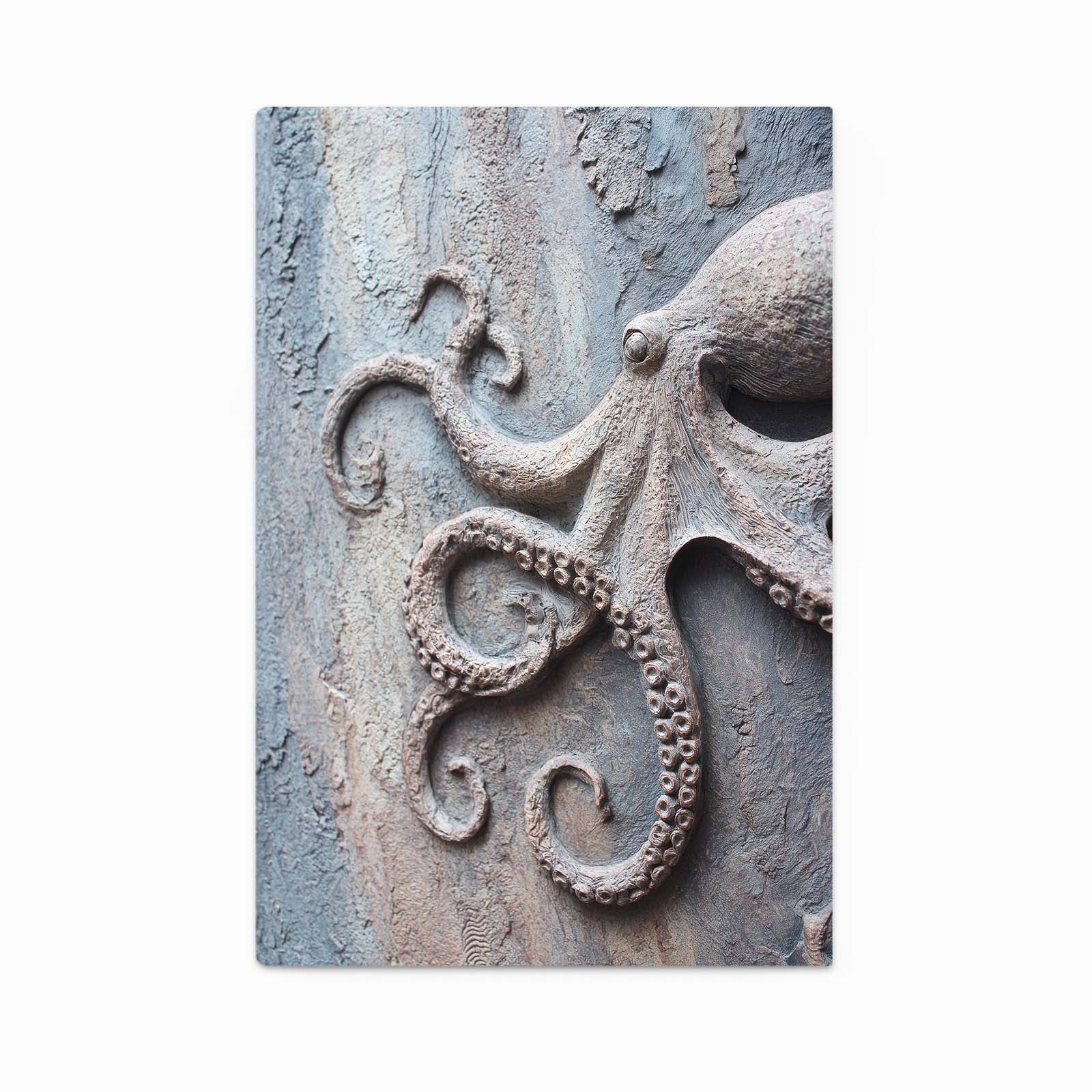Concrete Relief Octopus Prints – concrete relief octopus canvas print