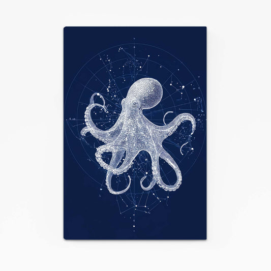 Constellation Chart Octopus Wall Art – constellation chart octopus canvas print