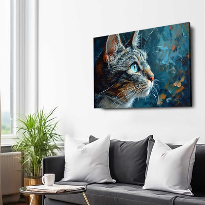Contemplative Cat Wall Art