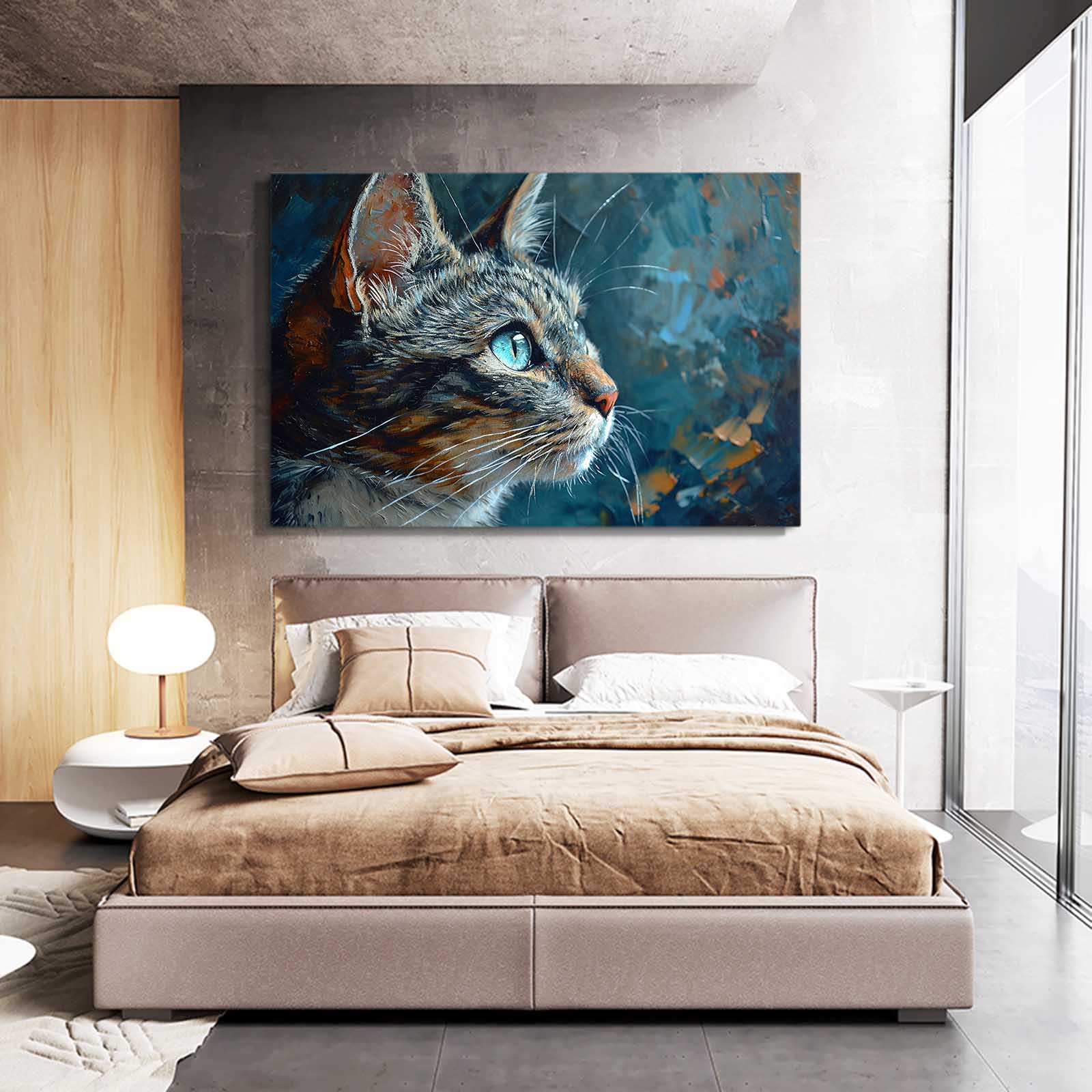 Contemplative Cat Wall Art
