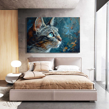 Contemplative Cat Wall Art