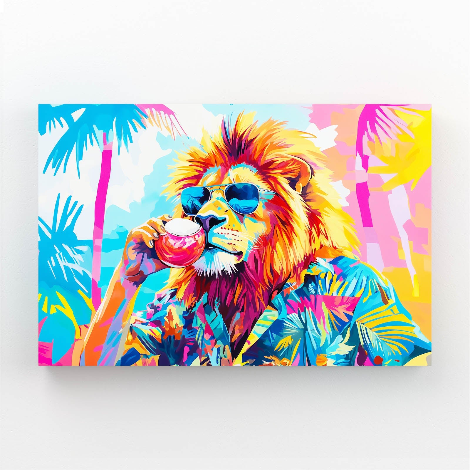 Cool Beach Lion Art