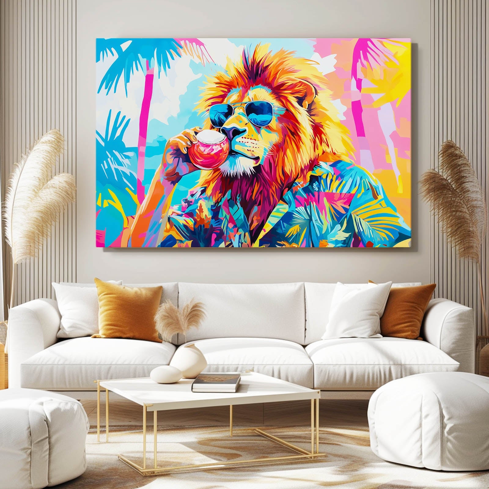 Cool Beach Lion Art