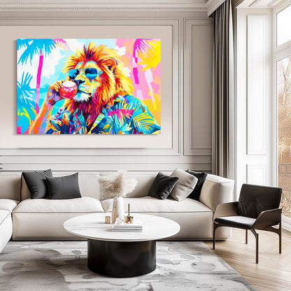 Cool Beach Lion Art