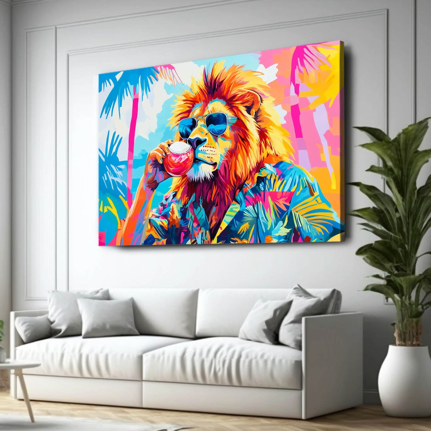 Cool Beach Lion Art