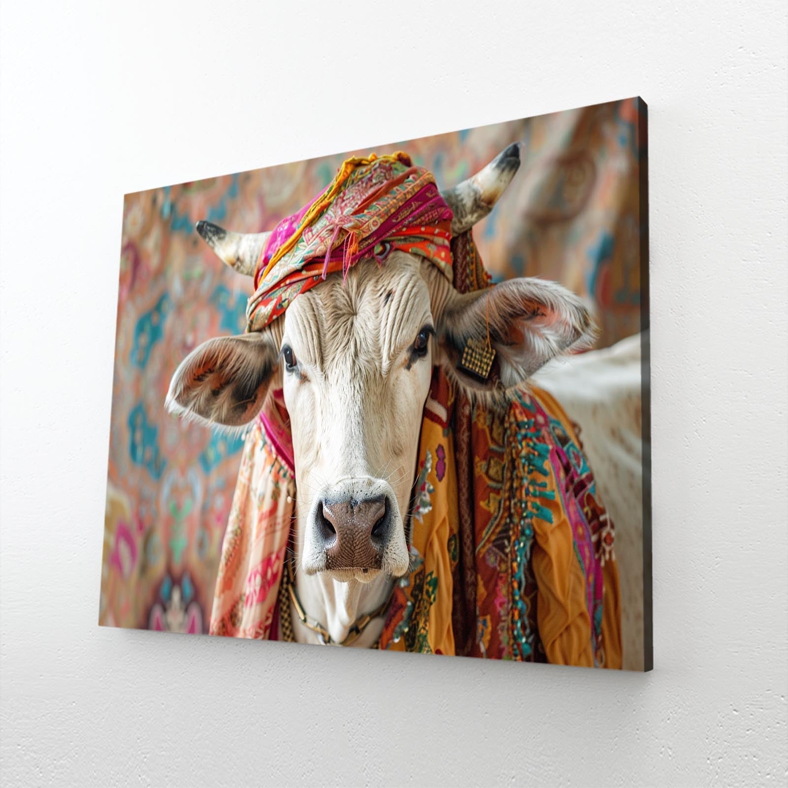 Cool Cow Prints – angled canvas view on white background