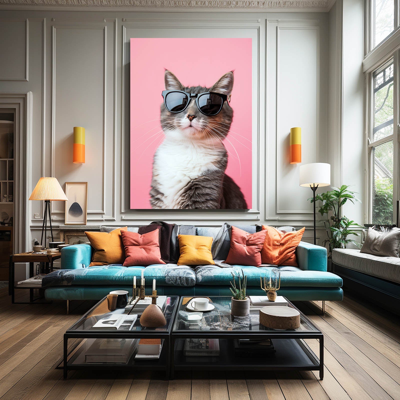 Cool Shades Cat Wall Art