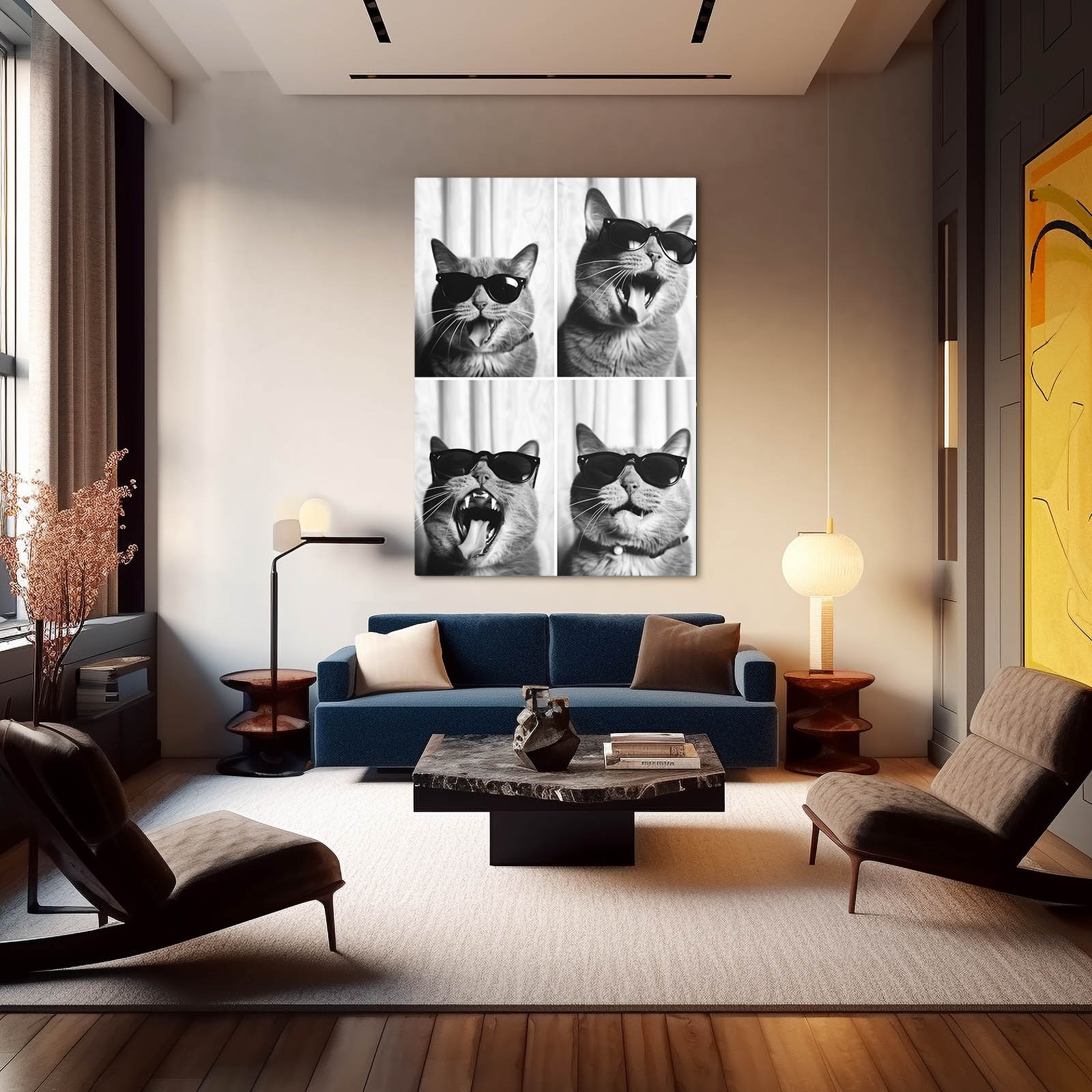 Cool Vibes Cat Wall Art