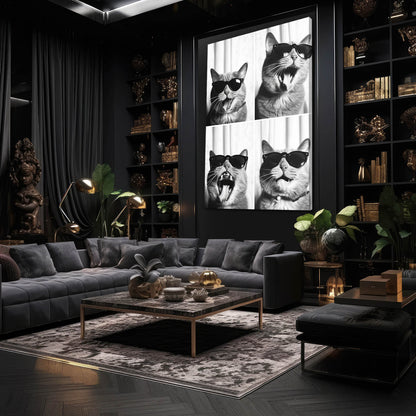 Cool Vibes Cat Wall Art