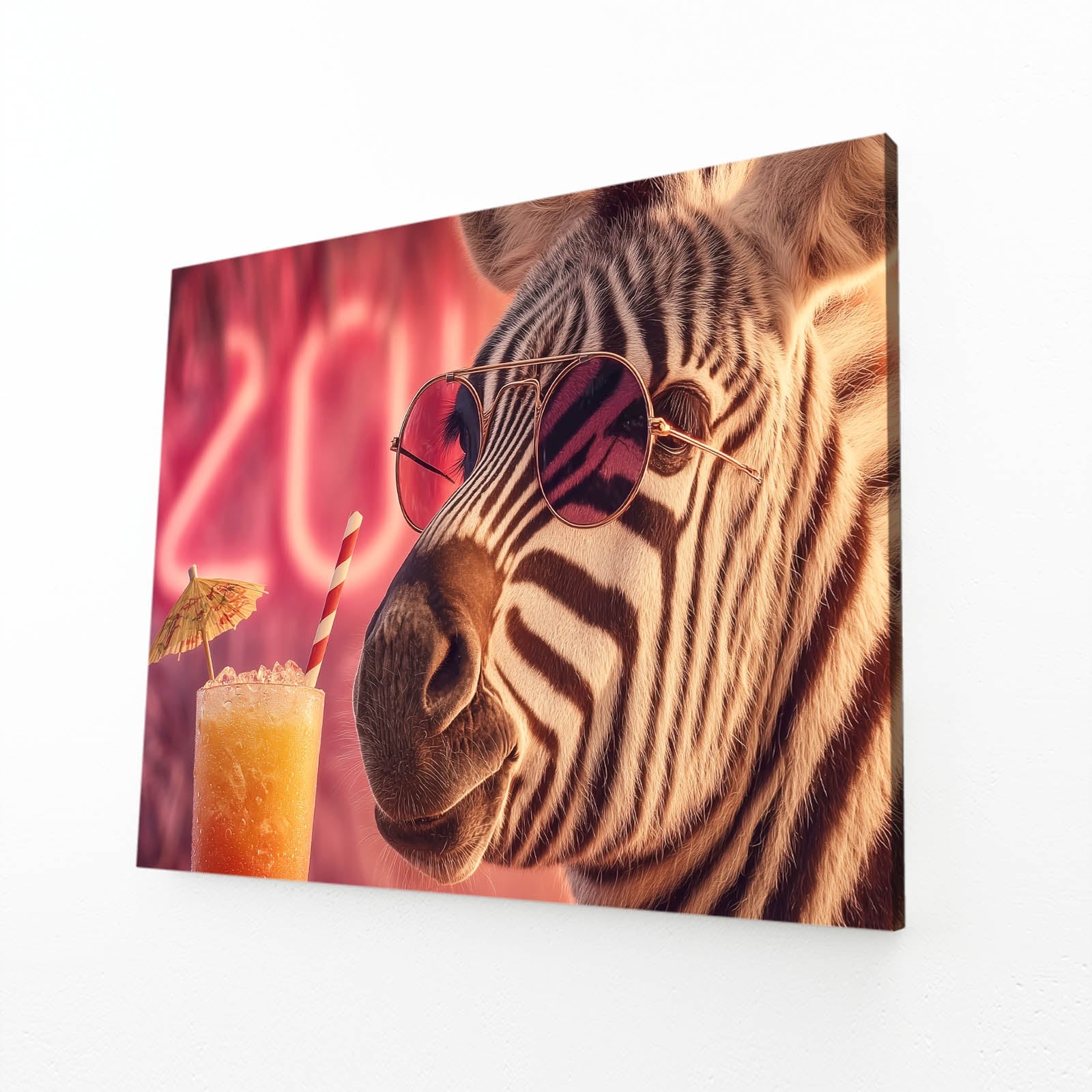 Cool Zebra Canvas Art – cool canvas print