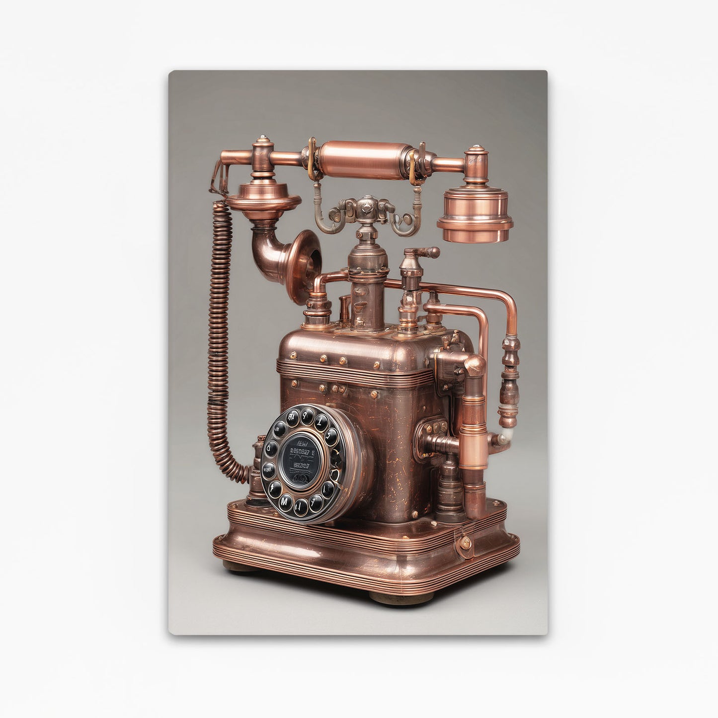 Copper Antique Telephone Steampunk Wall Art – copper antique telephone steampunk canvas print