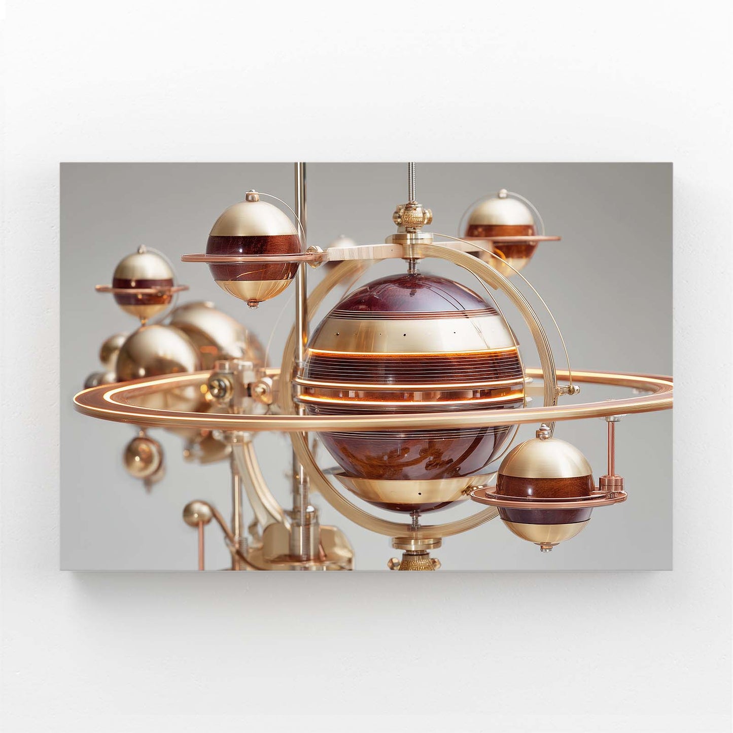 Copper Planetary Orrery Steampunk Prints – copper planetary orrery steampunk canvas print