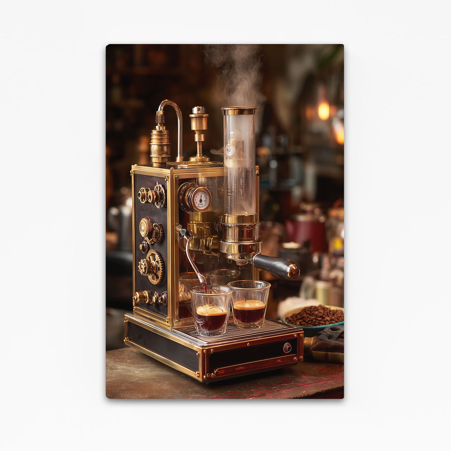 Copper Whiskey Still Steampunk Wall Decor – copper whiskey still steampunk canvas print