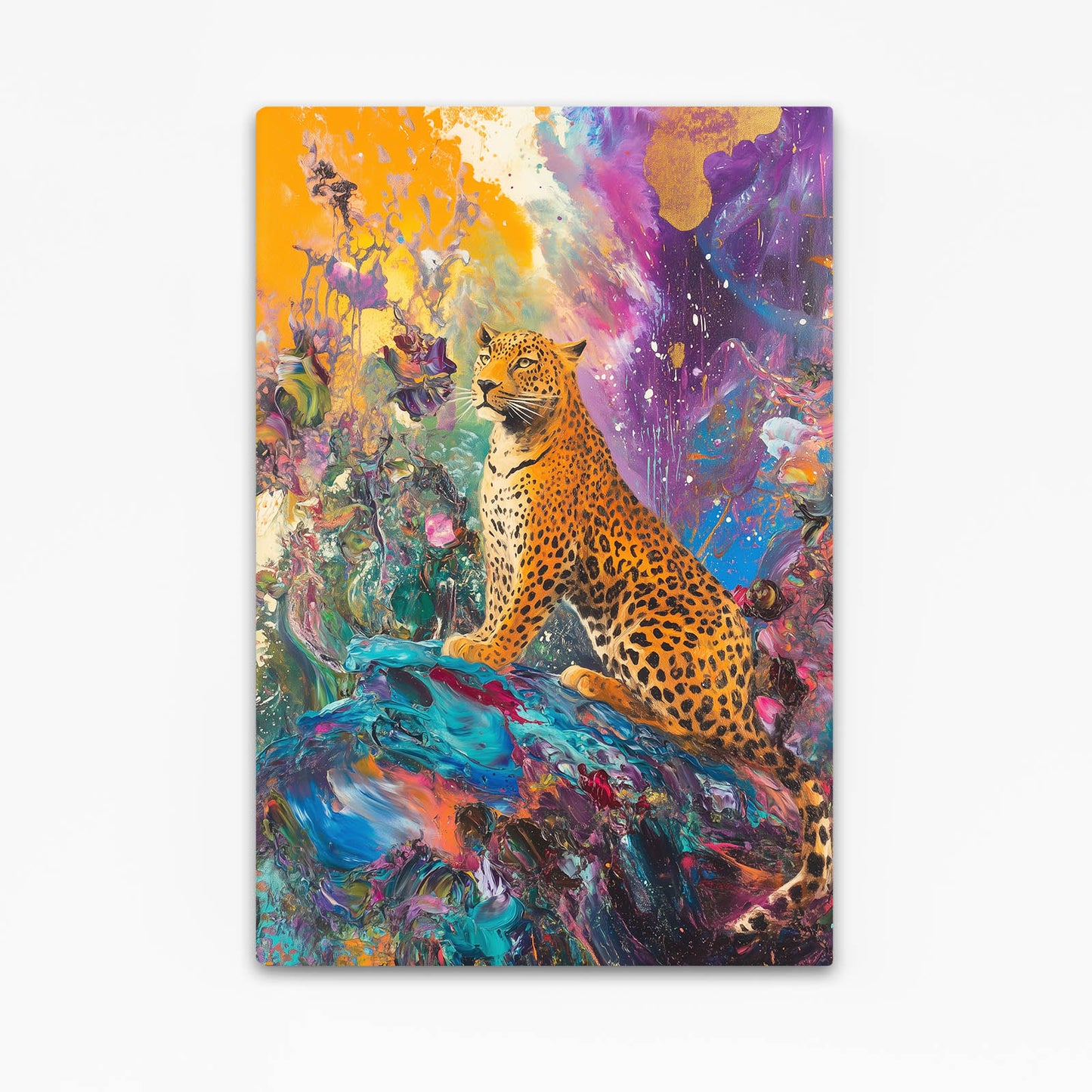 Cosmic Color Burst Leopard Canvas – cosmic color burst leopard canvas print