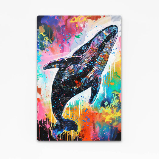 Cosmic Graffiti Whale Art