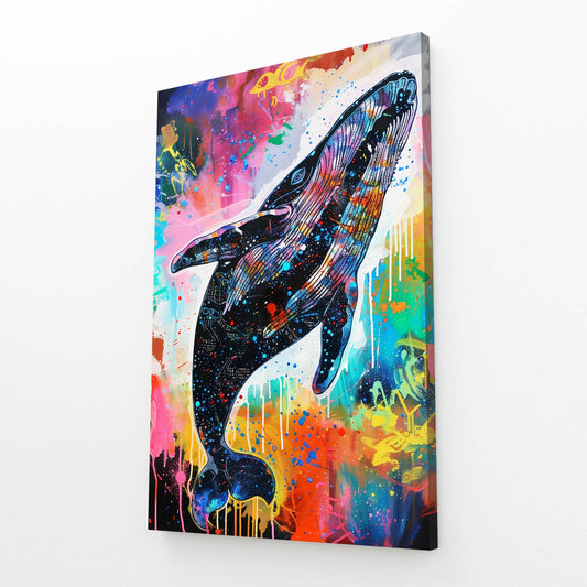 Cosmic Graffiti Whale Art