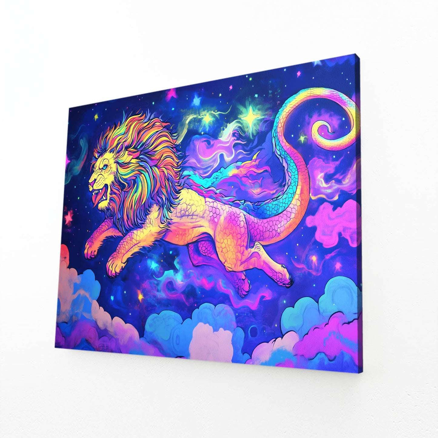 Cosmic Lion Wall Art