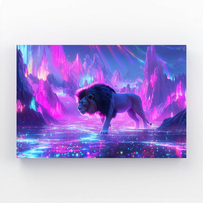 Cosmic Realm Lion Wall Art