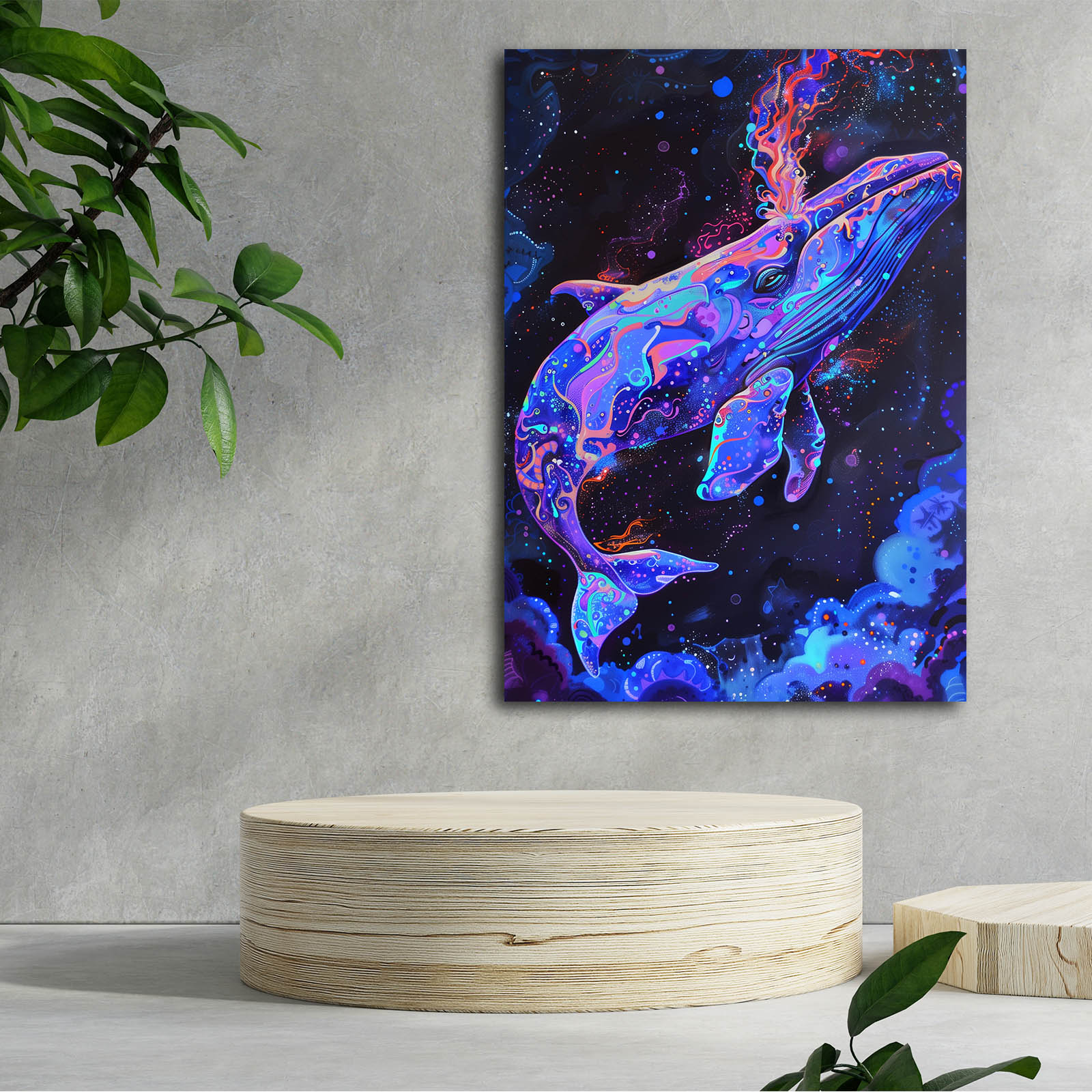 Cosmic Space Whale Art