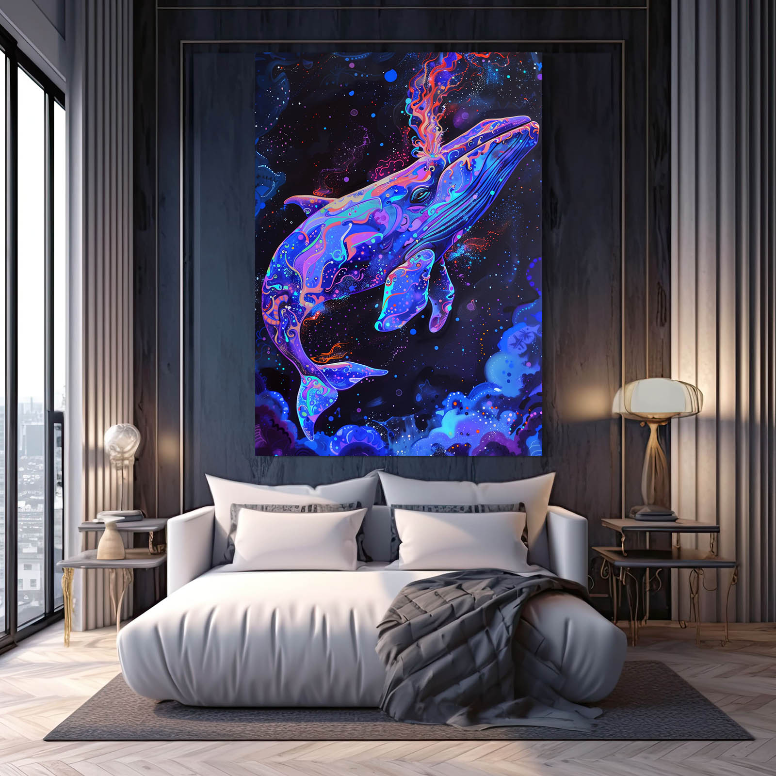 Cosmic Space Whale Art