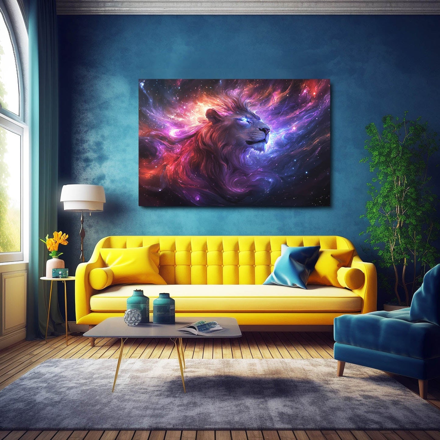 Cosmic Spirit Lion Artwork