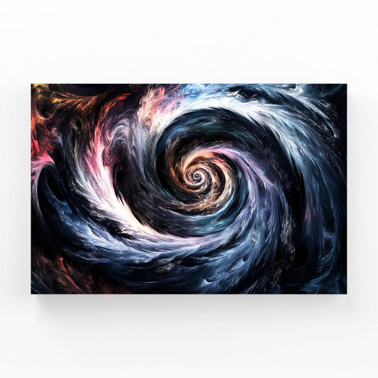 Cosmic Swirl Vortex Abstract Canvas Art – cosmic swirl vortex abstract canvas print