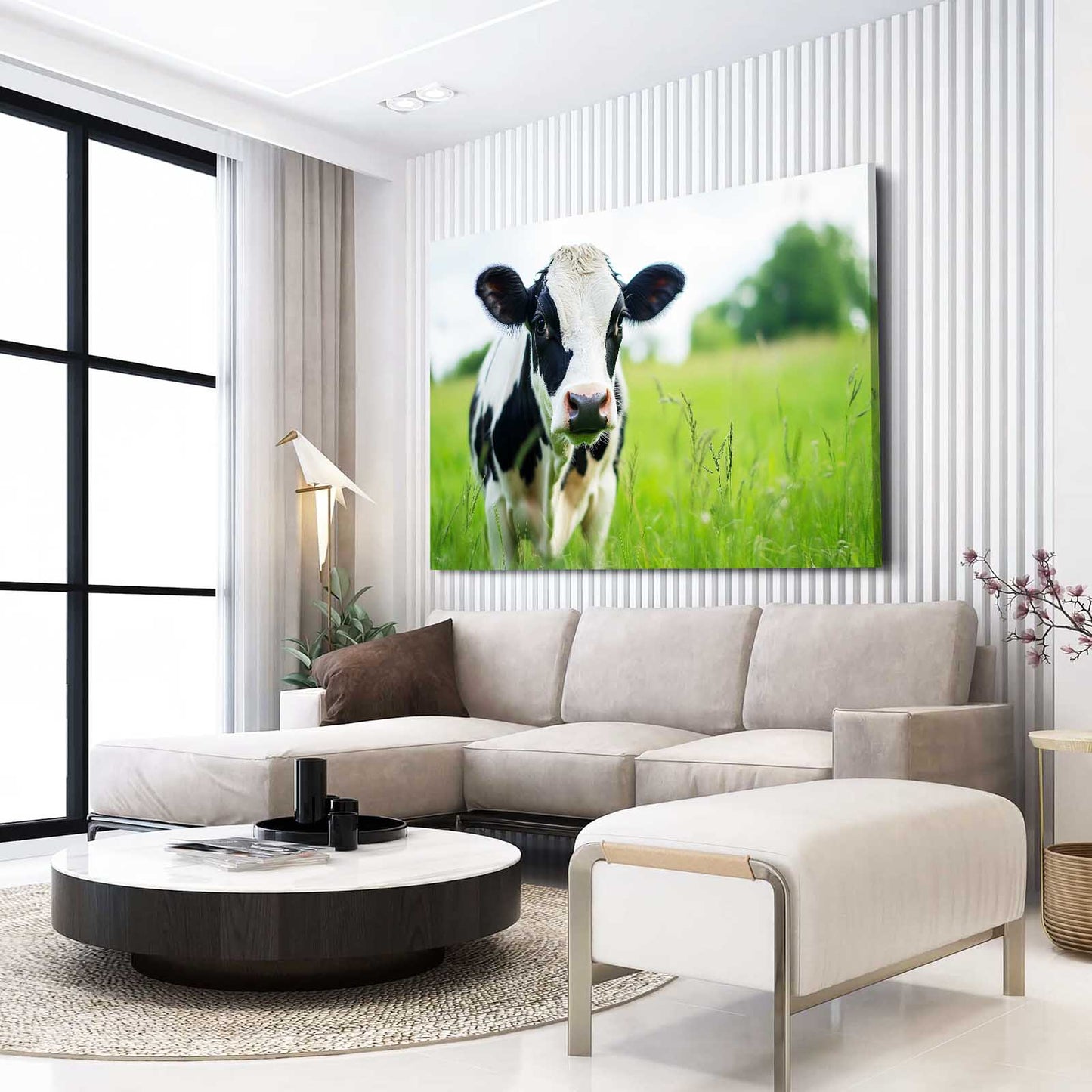 Cow Prints – angled canvas view on white background