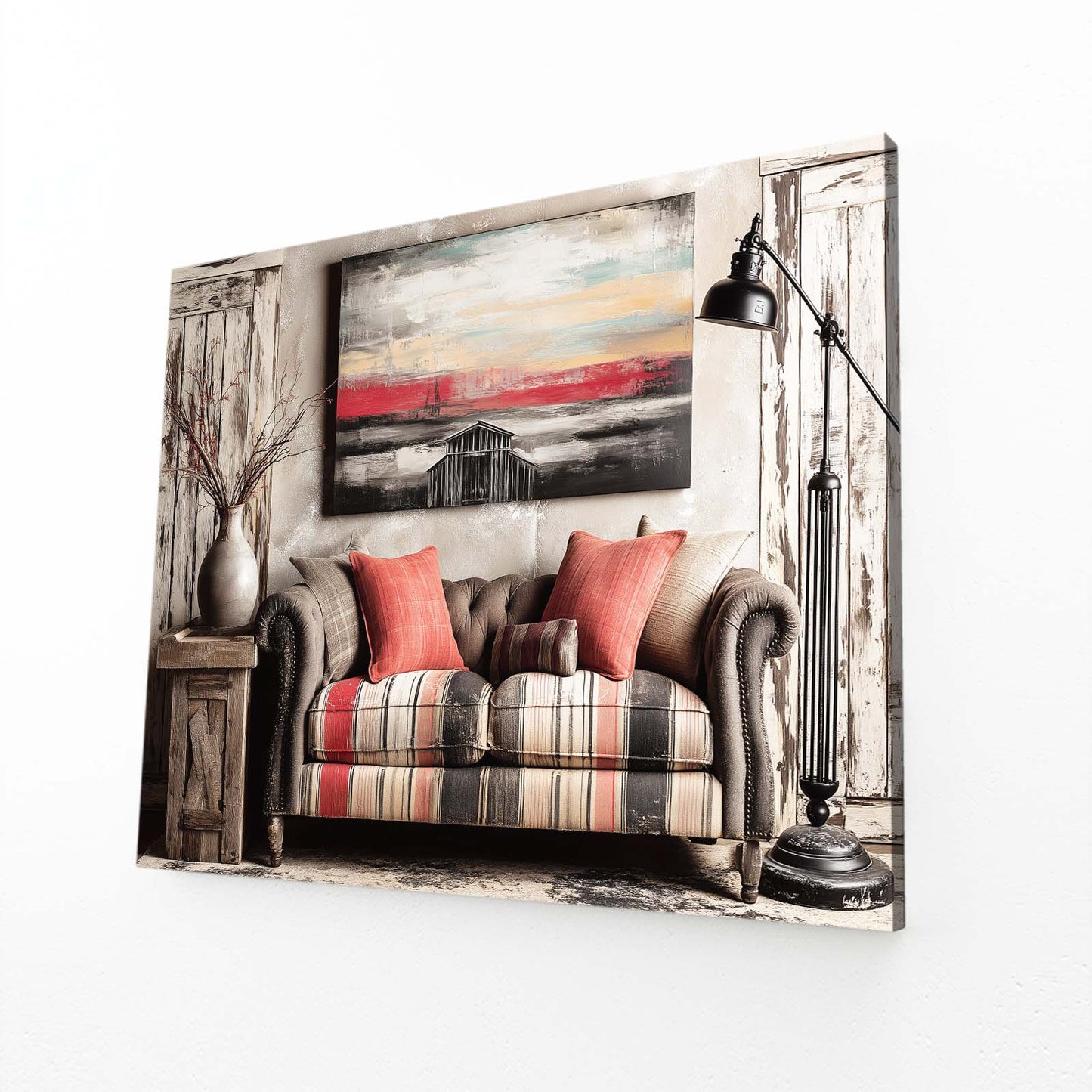 Cozy Interior Scene Farmhouse Canvas Art – cozy interior scene farmhouse canvas print